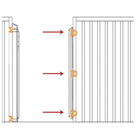 segurbaby.com, adaptador barrera seguridad, puertas de seguridad para niños, accesorios seguridad bebé, barrera de seguridad, barrera bebé, barrera kiddy guard,