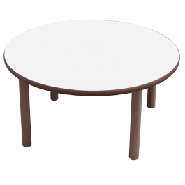 Mesa escolar redonda madera 100 cm Mobeduc