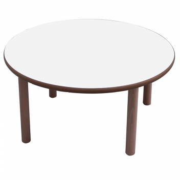 Mesa escolar redonda madera 100 cm Mobeduc