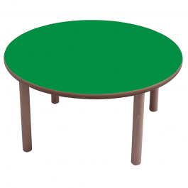 Mesa escolar redonda madera 80 cm Mobeduc