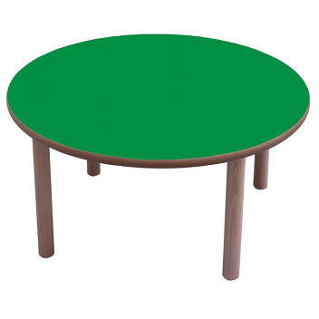 Mesa escolar redonda madera 80 cm Mobeduc