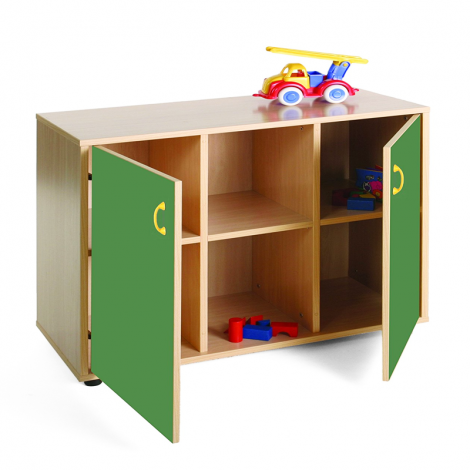 segurbaby.com, Mobeduc 6 Compartments Horizontal Shelving Storage with 2 Doors