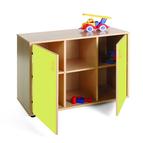 segurbaby.com, Mobeduc 6 Compartments Horizontal Shelving Storage with 2 Doors