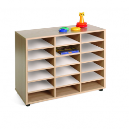 Mueble escolar bajo 18 casillas Mobeduc