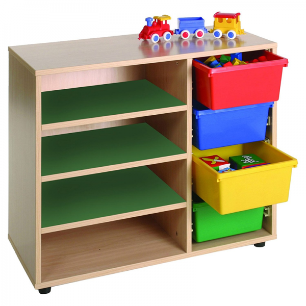 Mueble infantil bajo armario 3 estantes Mobeduc 600202. — latiendadelmaestro