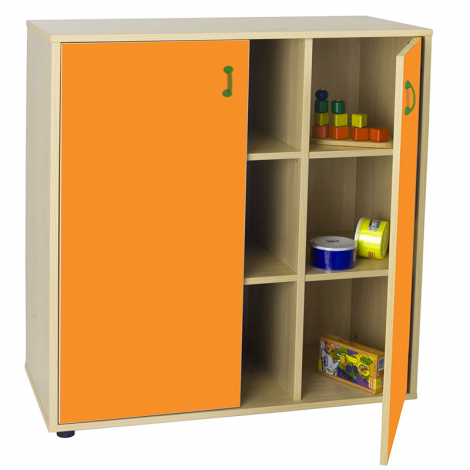 segurbaby-Mueble Intermedio Armario 9 Casillas online - 600808 naranja