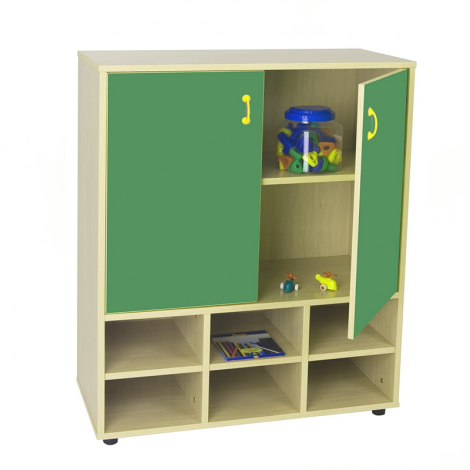 segurbaby-Mueble intermedio casillero y armario 600810 verde