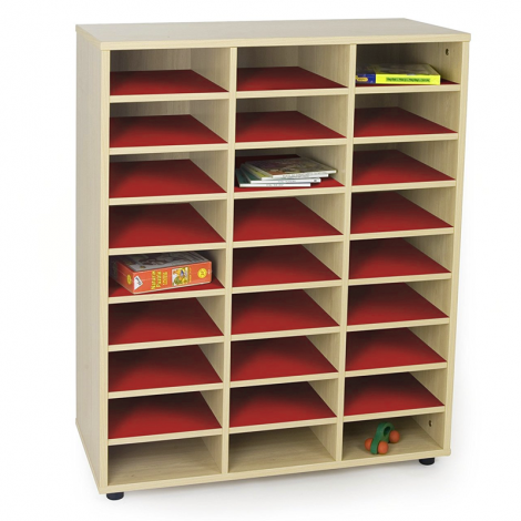 segurbaby.com, Mueble intermedio 27 casillas 600814 rojo