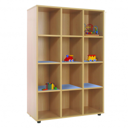 Mueble madera Mobeduc medio 12 casillas