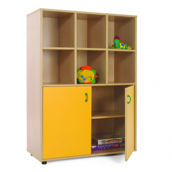 Mueble madera Mobeduc medio armario 6 casillas