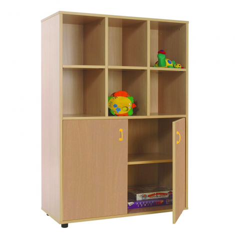 segurbaby.com, Mueble madera Mobeduc medio armario 6 casillas haya