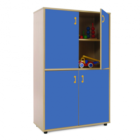 segurbaby.com, Mueble medio armario 4 puertas 600309 azul