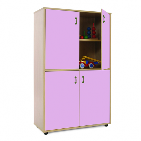 segurbaby.com, Mueble medio armario 4 puertas 600309 rosa