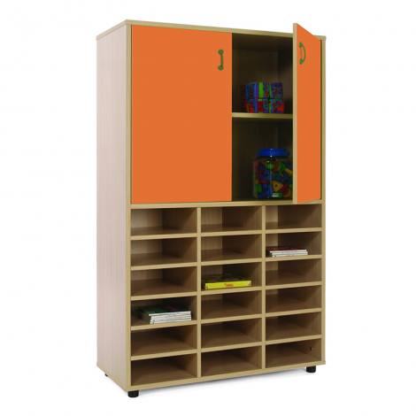 segurbaby.com, Mueble madera Mobeduc medio armario 600311 naranja