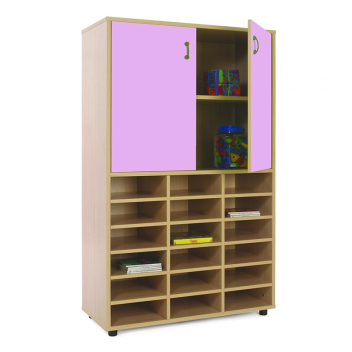 Mueble escolar medio casillero y armario Mobeduc