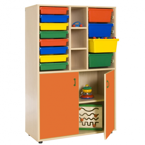 segurbaby.com, 600316 Mueble medio armario y cubetero naranja