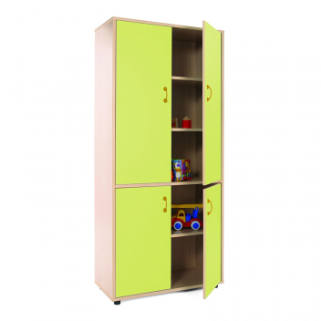 Mueble escolar alto armario 4 puertas Mobeduc