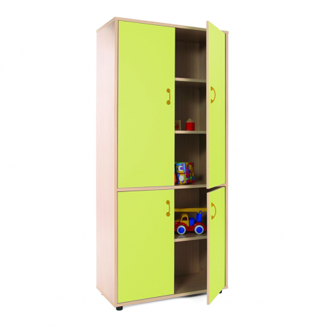 segurbaby.com, 600403 Mueble madera Mobeduc alto armario verde manzana