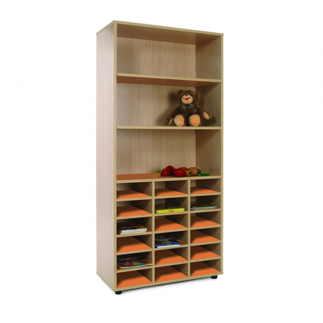 segurbaby.com, 600405 Mueble alto casillero estantería naranja