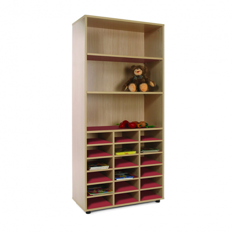 segurbaby.com, 600405 Mueble alto casillero estantería rojo