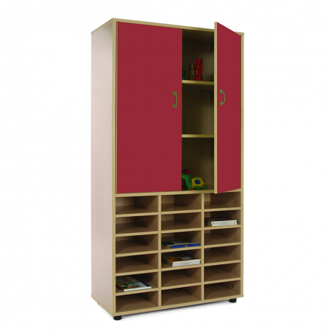 segurbaby.com, 600406 Mueble alto casillero armario rojo