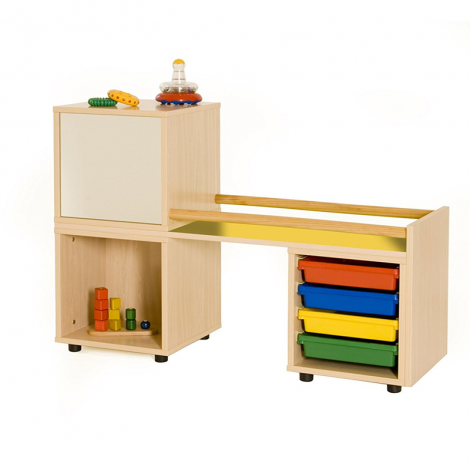 segurbaby.com, mobiliario Montessori primeros pasos amarillo