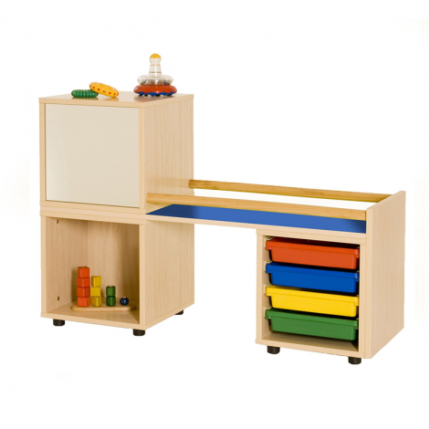 segurbaby.com, mobiliario Montessori primeros pasos azul