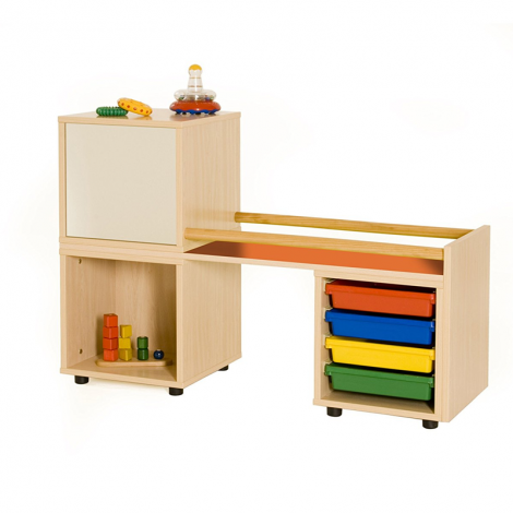 segurbaby.com, mobiliario Montessori primeros pasos naranja