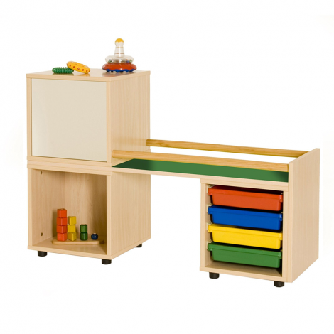 segurbaby.com, mobiliario Montessori primeros pasos verde