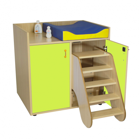 segurbaby.com, mueble cambiador con escalera 