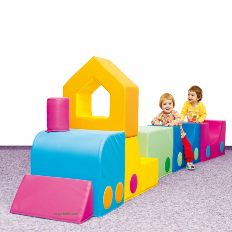 segurbaby.com, tren de foam mobiliario escuela infantil