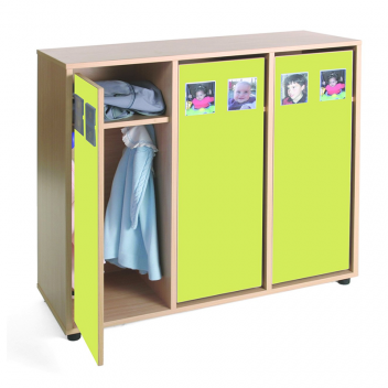 Mueble taquilla escolar 6 niños (altura 101 cm)