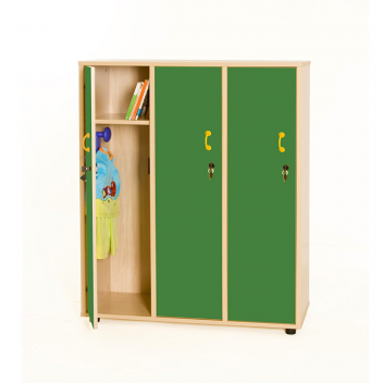 Mueble taquilla 3 niños c/llave (altura 125 cm)