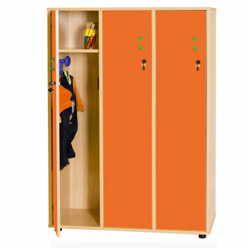 Mueble taquilla 3 niños c/llave (altura 147 cm)