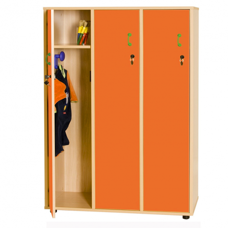 segurbaby.com, Mueble taquilla 3 niños/as 147 cm alto con llave
