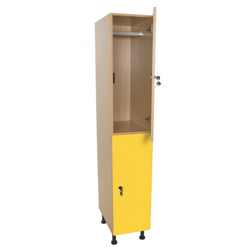 Mueble taquilla escolar 2 puertas (ancho 30 cm)