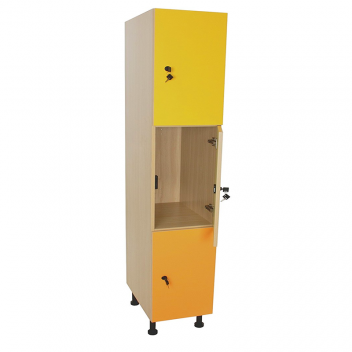 Mueble taquilla escolar 3 puertas (ancho 40 cm)