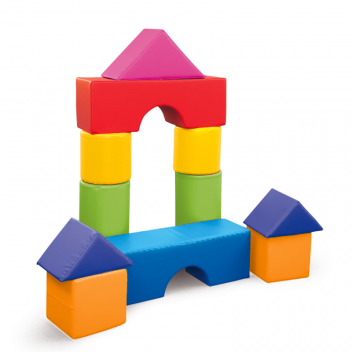 Juego construcción foam nº 2 11 piezas