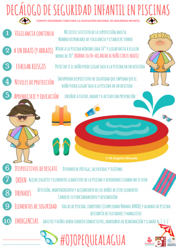 segurbaby.com, decálogo de seguridad infantil en piscinas