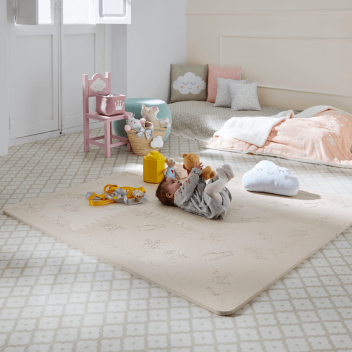 Alfombra bebé beige LÜBABYMATS