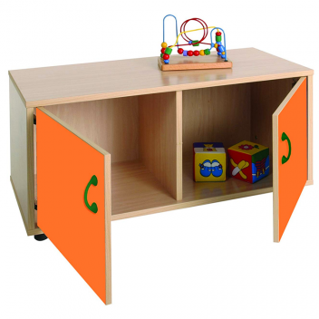 Mueble escolar superbajo armario 2 casillas Mobeduc