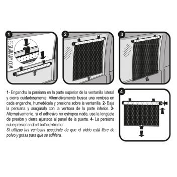 Parasol coche bebé CLIPPASAFE (2 uds)