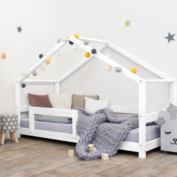 Cama casa LUCKY Montessori blanca