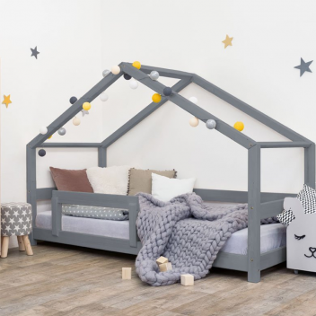 Cama casa LUCKY Montessori gris