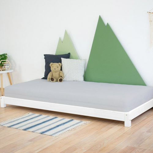 Descubre la cama Montessori Lucky con protector para un dormitorio