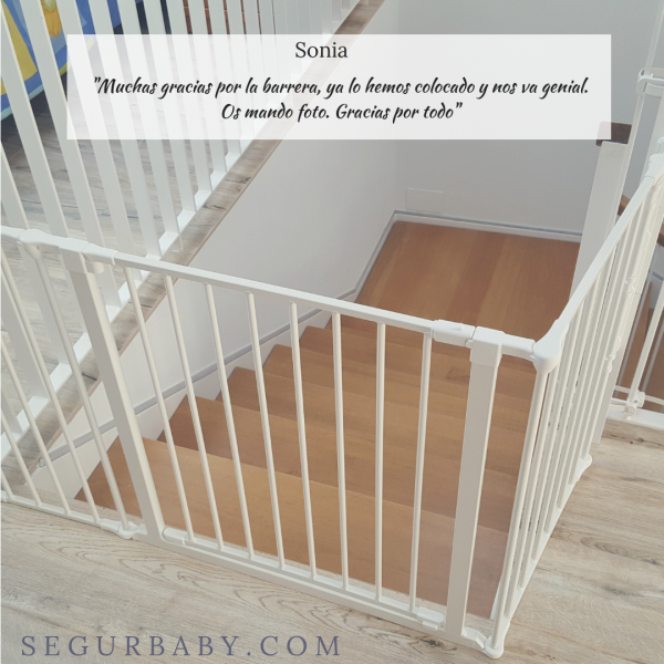 Cómo colocar una barrera de seguridad infantil en una escalera